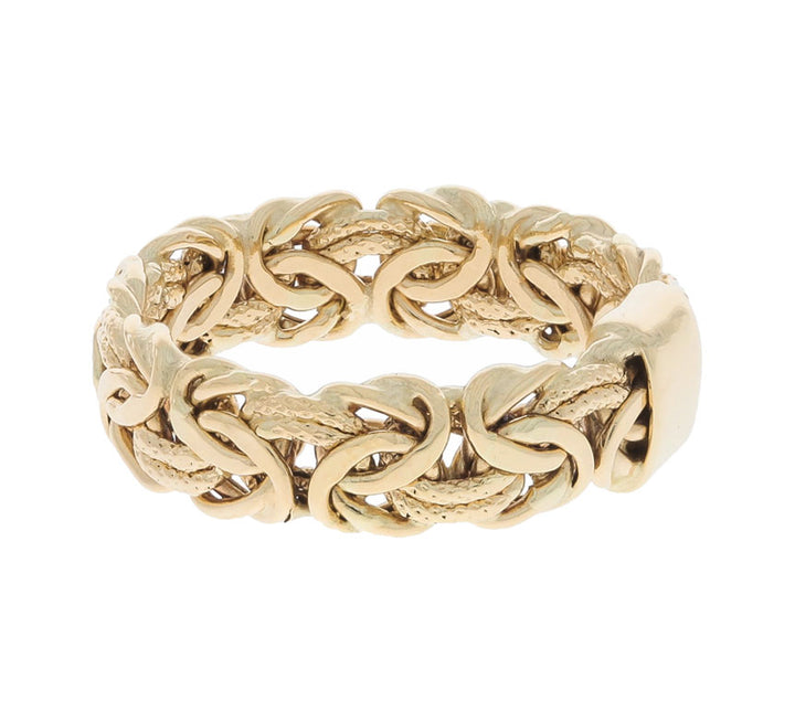 Byzantine Hollow Band 18K Yellow Gold