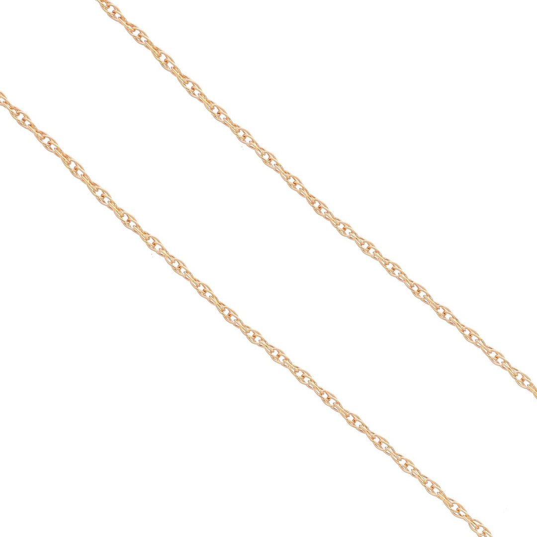 Diamond Pear Drop Necklace 14K Rose Gold .37CTW