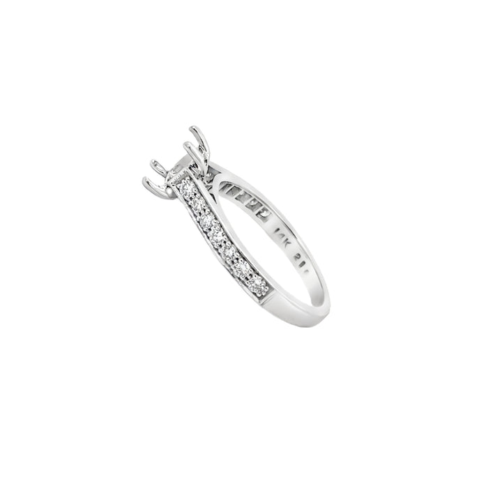 Diamond 4-Prong Setting 14K White Gold .28CT