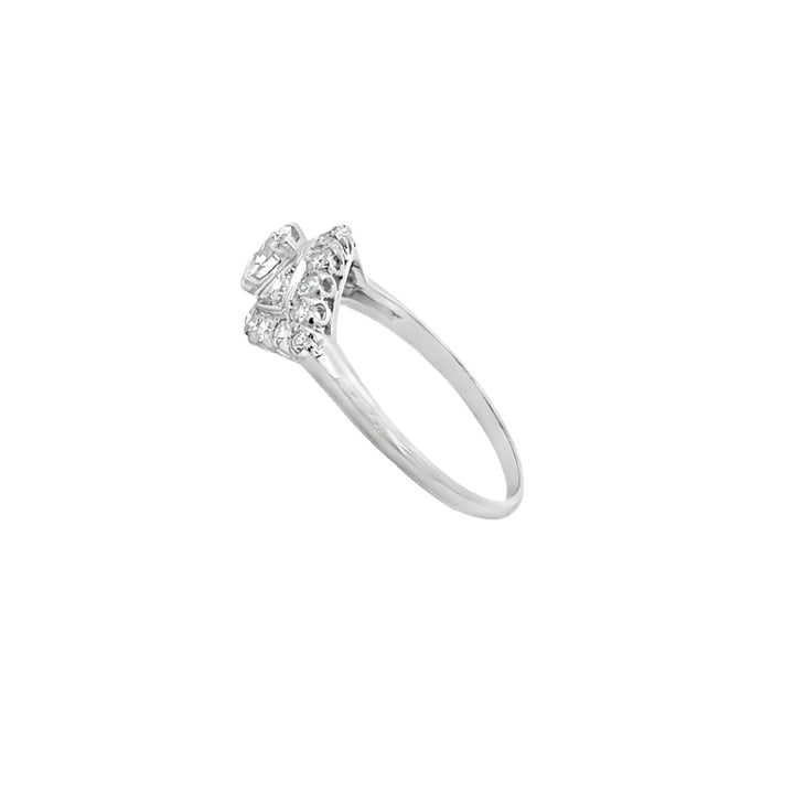 Diamond Vintage Ring Platinum 0.50 CTW