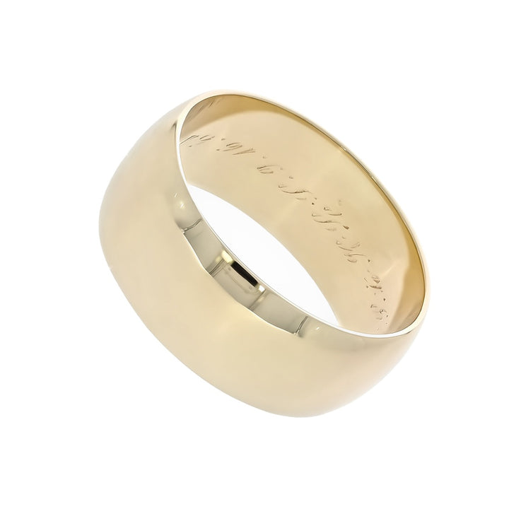 Classic Wedding Band 14K Yellow Gold 9MM