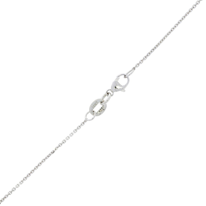 Diamond Solitare Necklace 14K White Gold .53CT