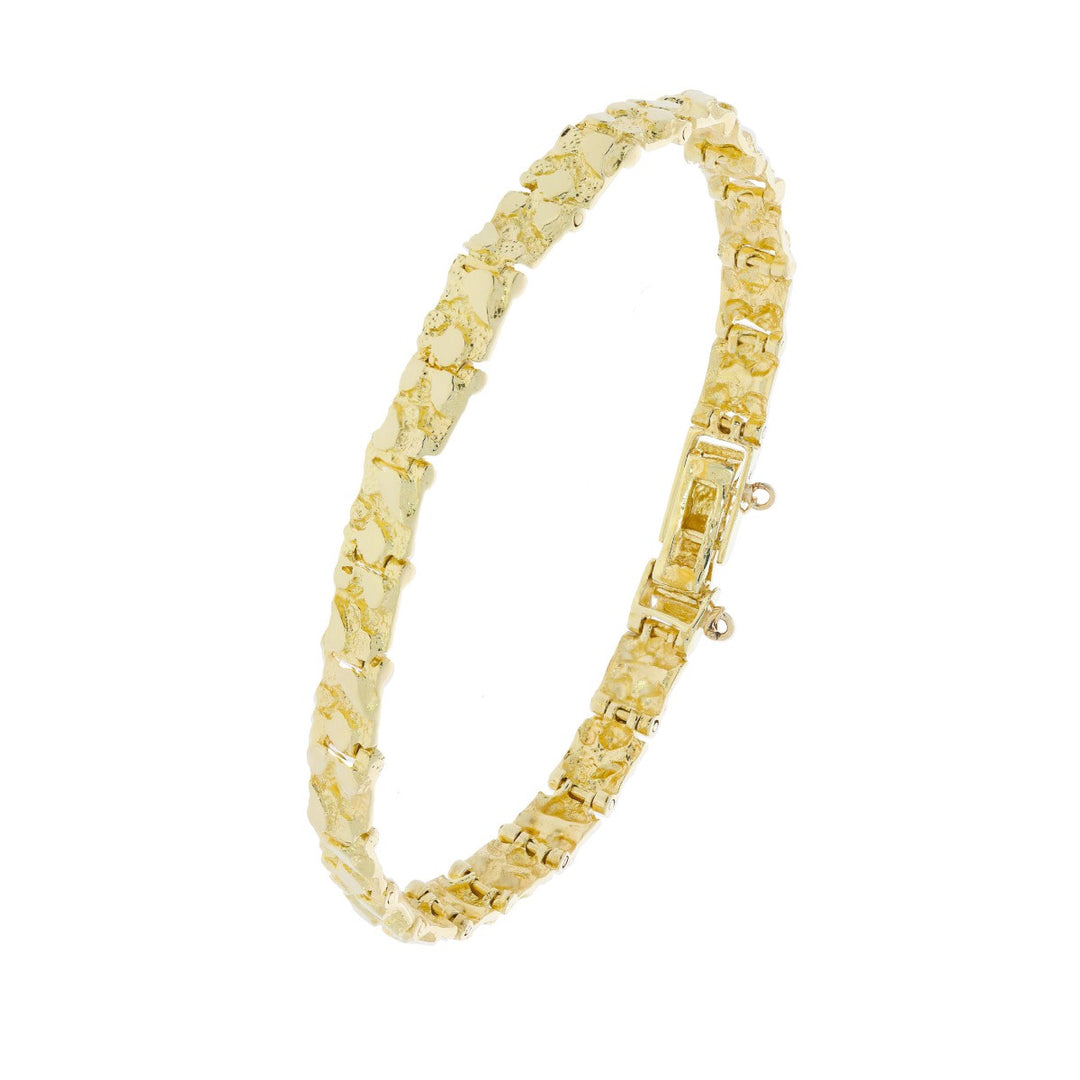 Textured Nugget Bracelet 14K Yellow Gold
