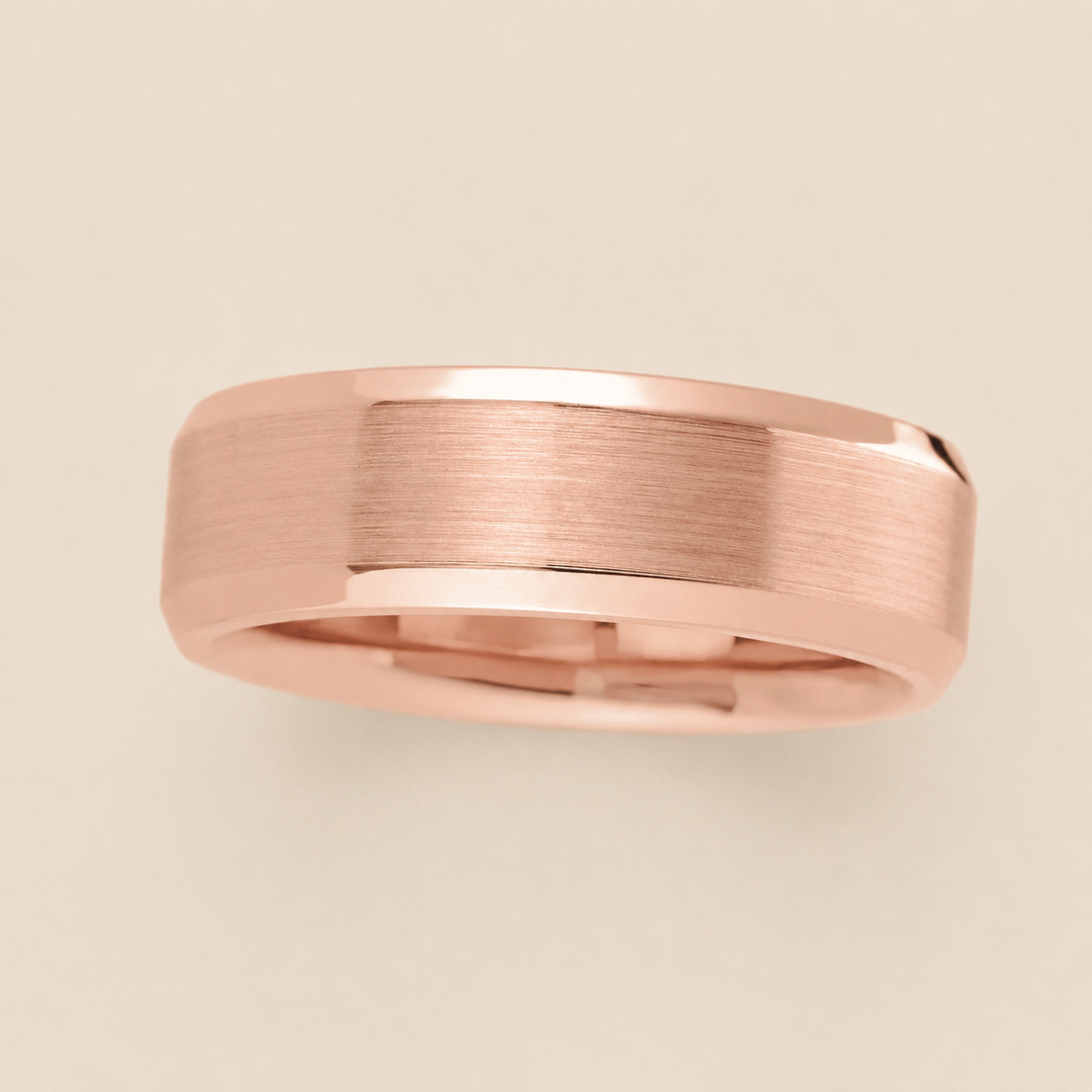 Men's Rose Gold wedding band