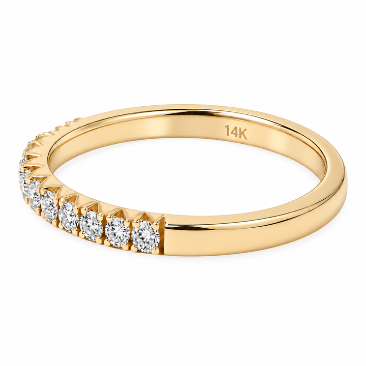 Classic Diamond Wedding Band 14K Yellow Gold .24CTW