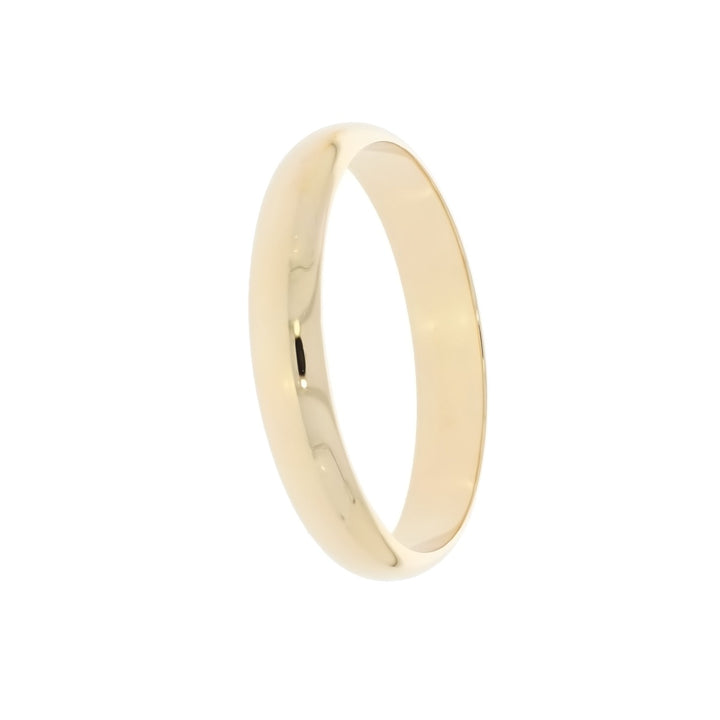 Domed Classic 3.5MM Band 14K Yellow Gold