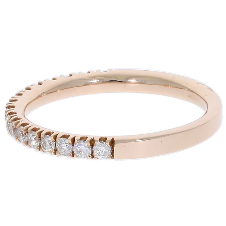 Diamond Wedding Band 14K Rose Gold .35 CTW