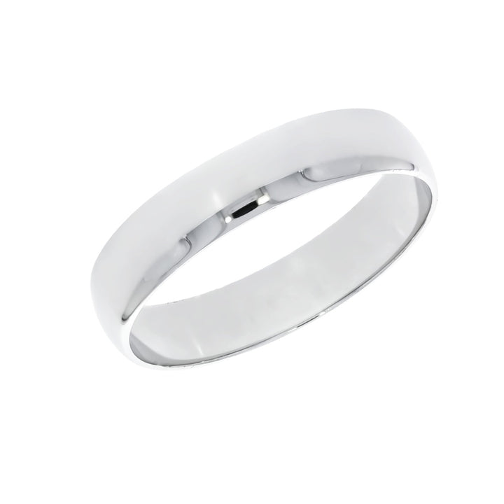 Ultra Light Weight 4MM Band 14K White Gold