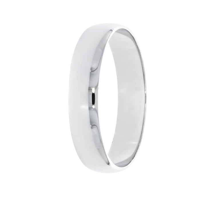 Ultra Light Weight 4MM Band 14K White Gold