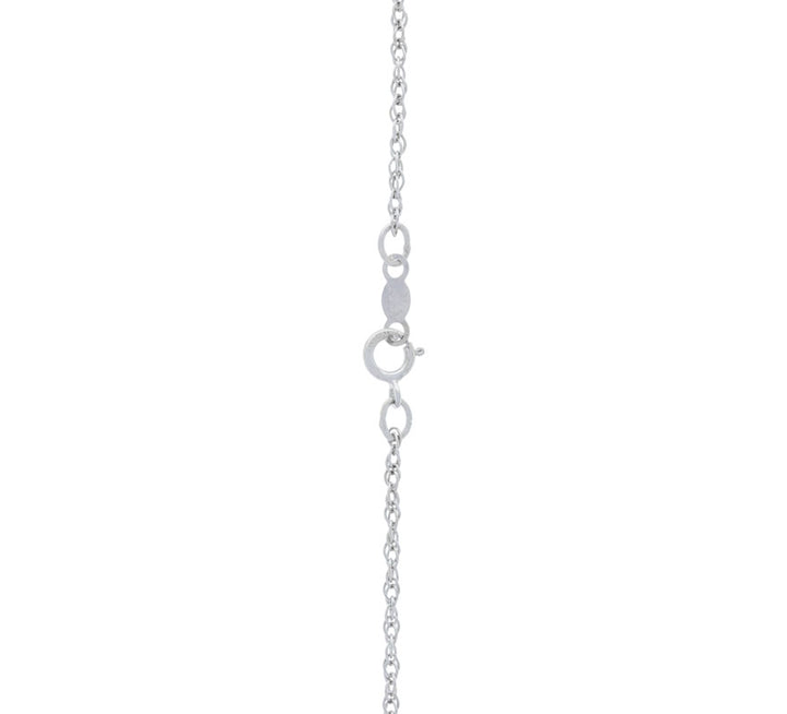 Geometric Diamond Art Deco Pendant 14K White Gold .32CTW