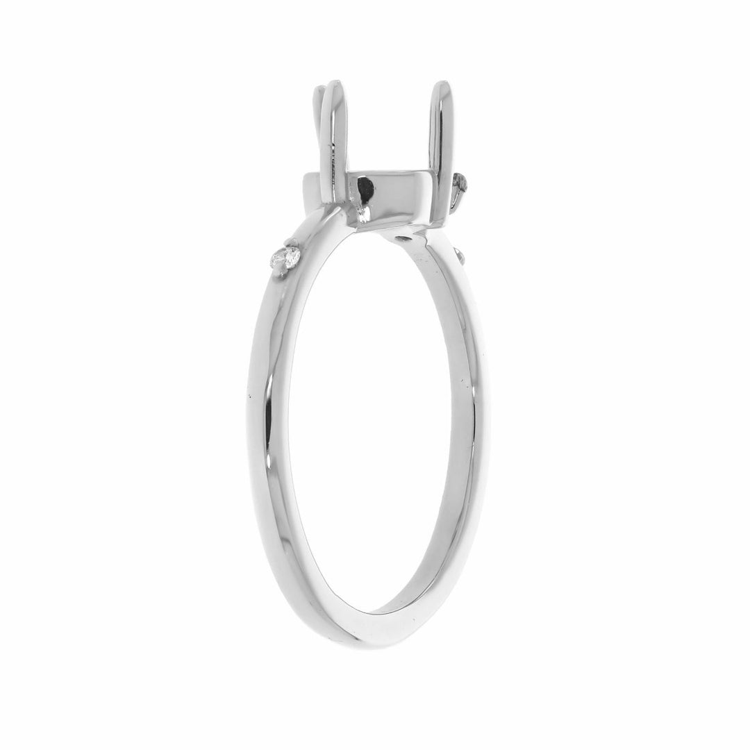 Engagement Diamond Setting 14K White Gold .06 CTW