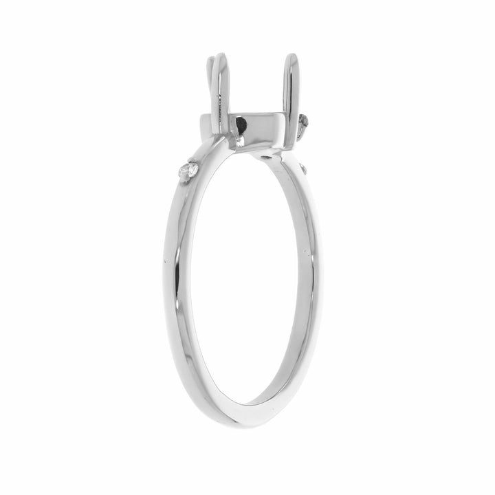 Engagement Diamond Setting 14K White Gold .06 CTW