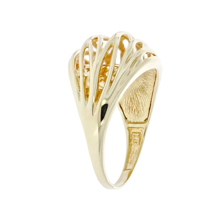 Criss Cross Ring 14K Yellow Gold