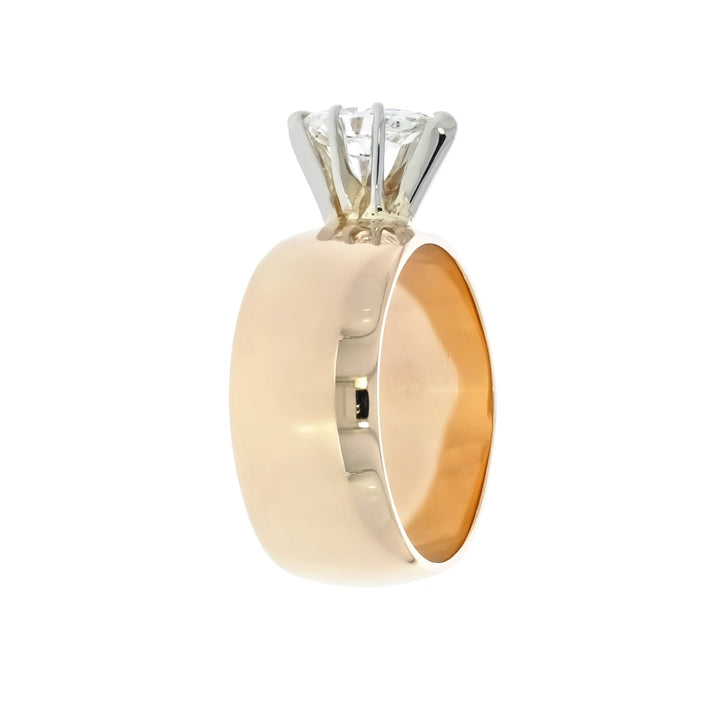 Marquise Diamond Ring 14K Two Tone .50 CT
