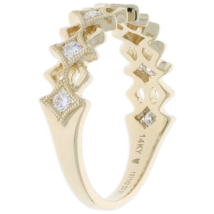 Diamond Regal Band 14K Yellow Gold .21 CTW