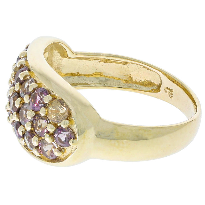 Brown Tourmaline Ring 14K Yellow Gold 1.76CTW
