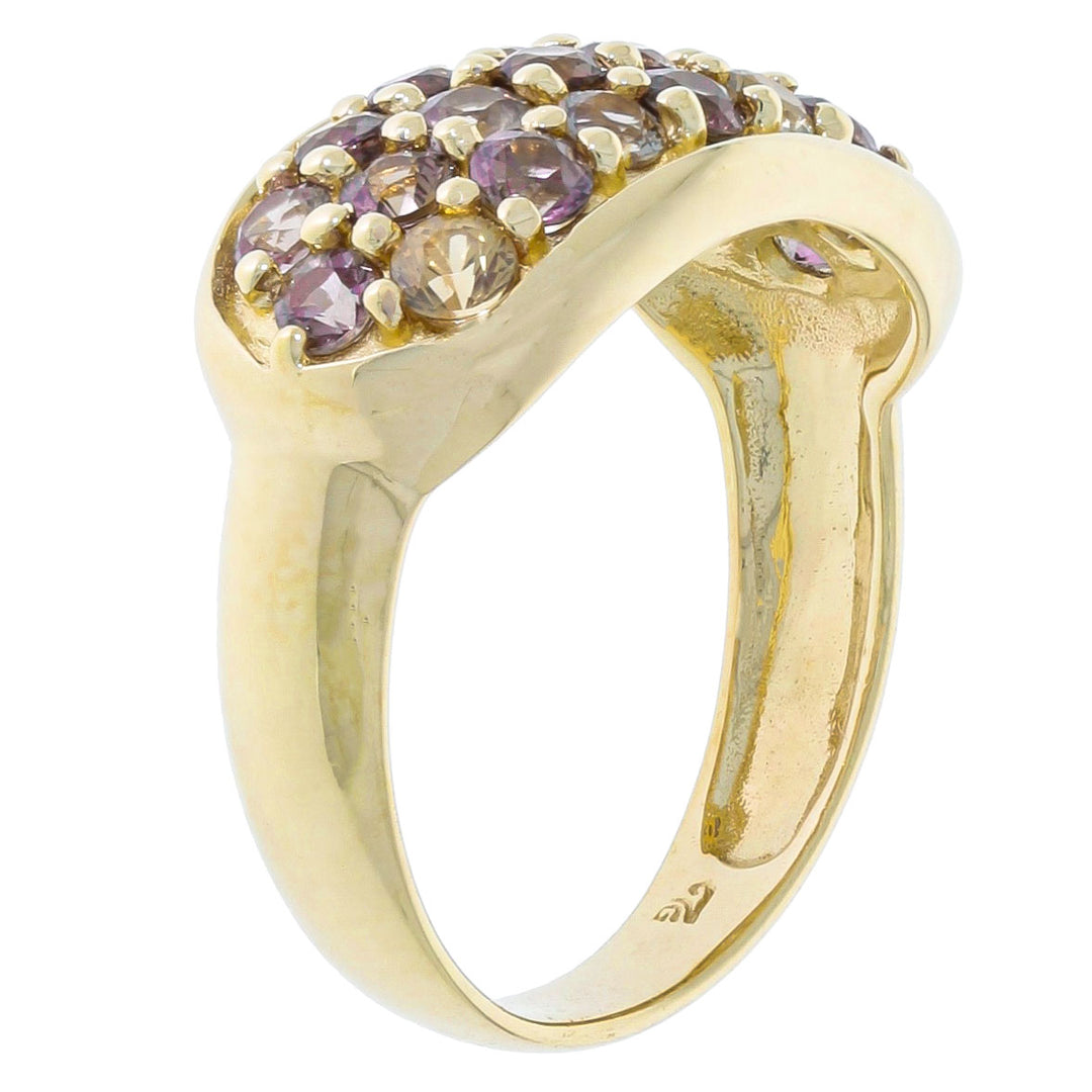 Brown Tourmaline Ring 14K Yellow Gold 1.76CTW