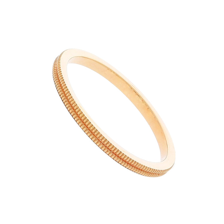 Double Milgrain Band 14K Rose Gold