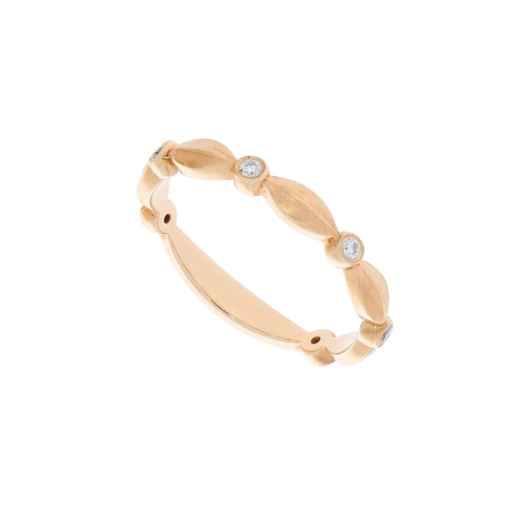 Nature Inspired Diamond Band 14K Rose Gold .09 CTW