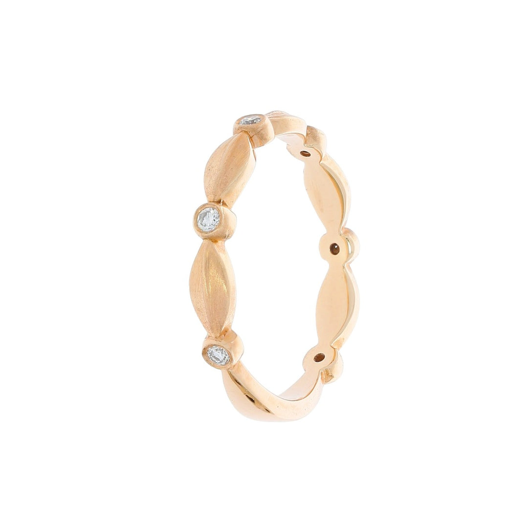 Nature Inspired Diamond Band 14K Rose Gold .09 CTW