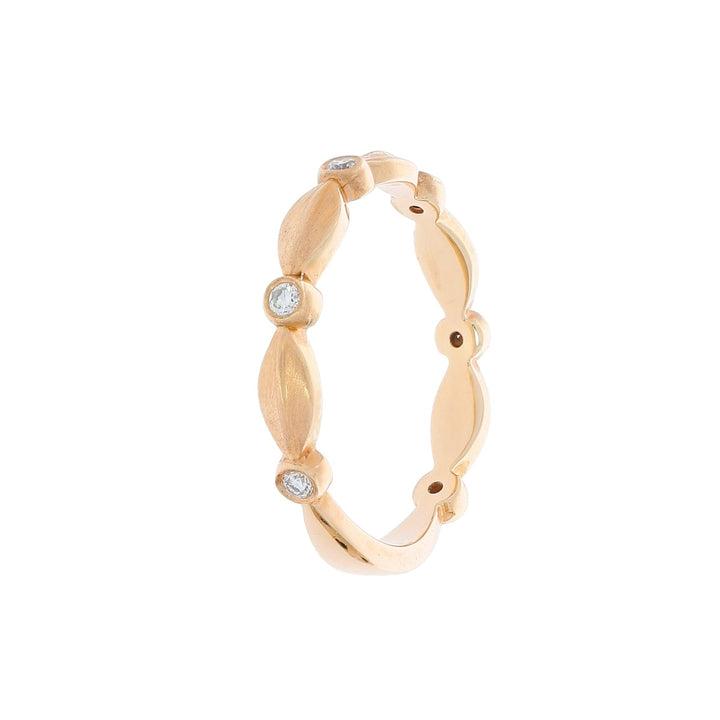 Nature Inspired Diamond Band 14K Rose Gold .09 CTW