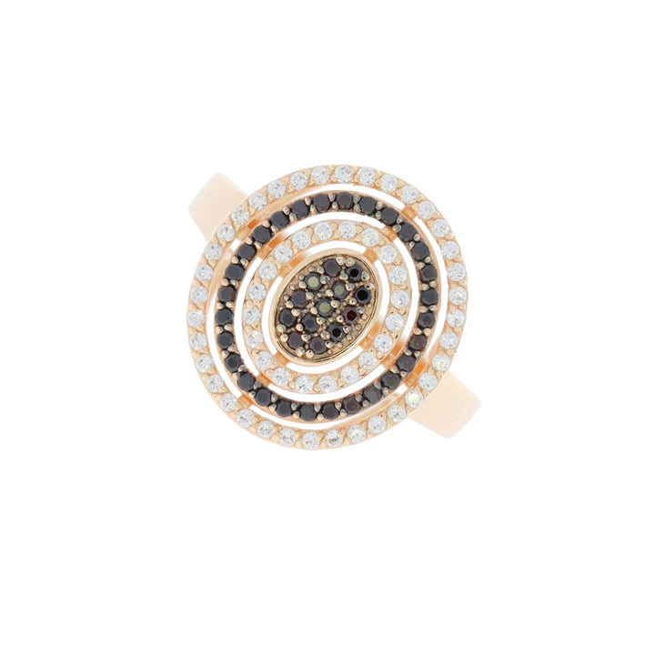 Oval Cubic Zirconia Ring 14K Rose Gold