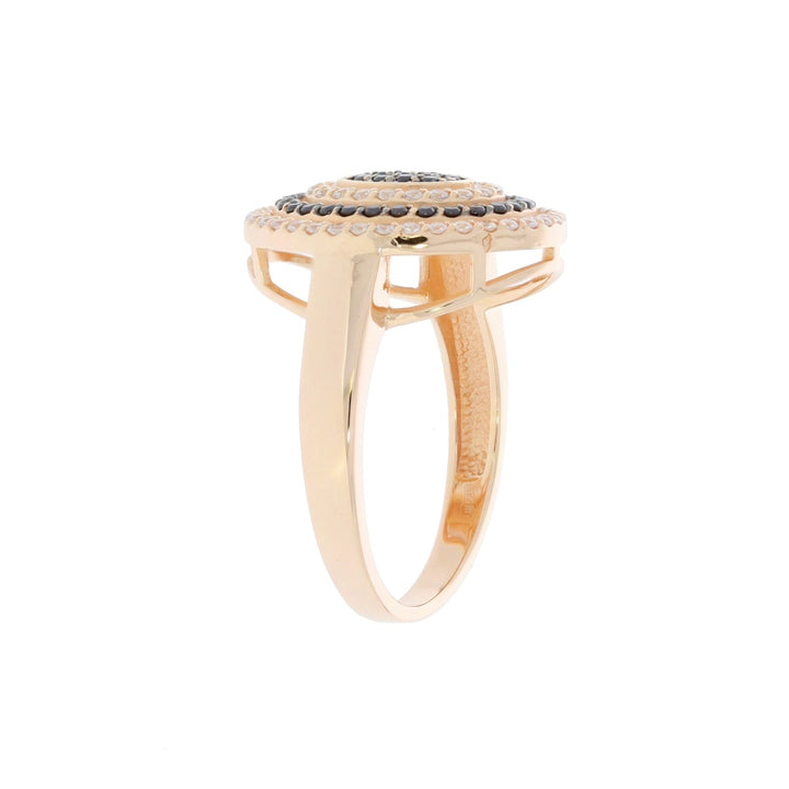 Oval Cubic Zirconia Ring 14K Rose Gold