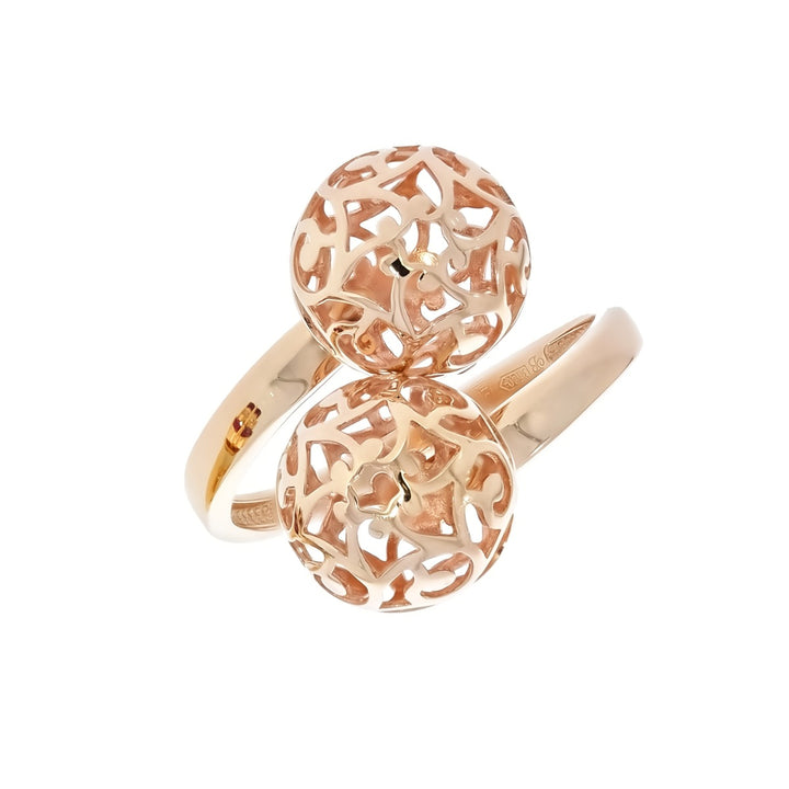 Filigree Sphere Ring 14K Rose Gold