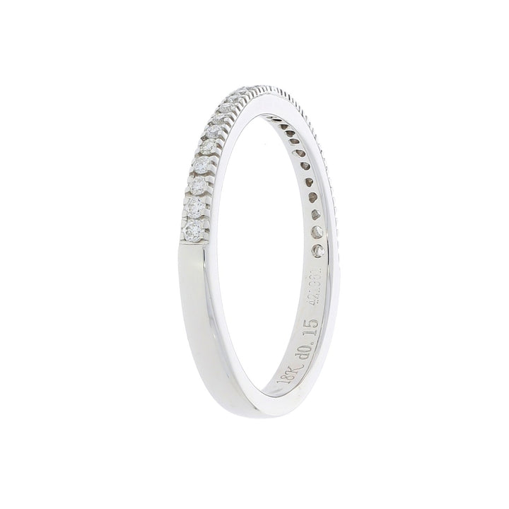 Diamond Band 18K White Gold .19 CTW
