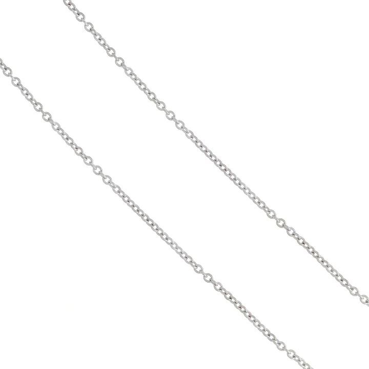 Diamond Bar Necklace 14K White Gold .13CTW