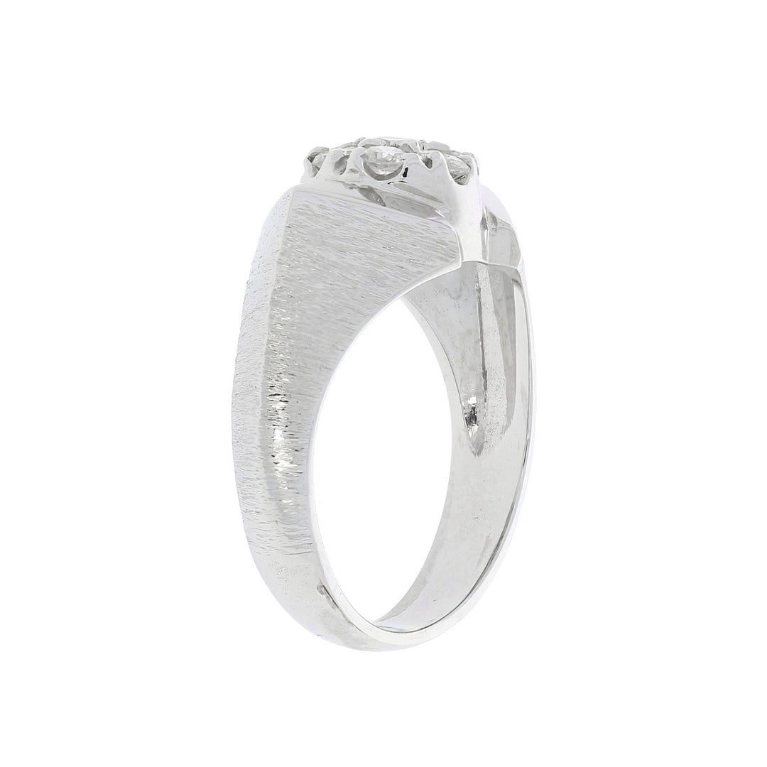 Cluster Diamond Ring 14K White Gold .50 CTW