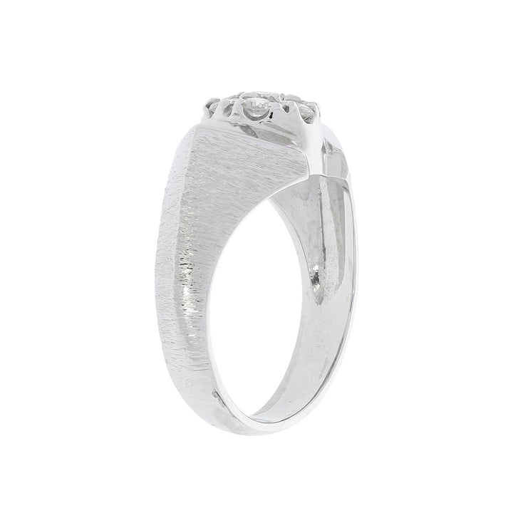 Cluster Diamond Ring 14K White Gold .50 CTW