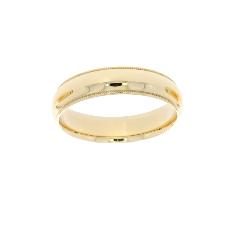 Milgrain Comfort Fit Band 14K Yellow Gold