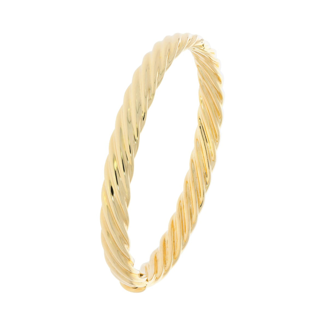 Twisted Bangle Bracelet 14K Yellow Gold