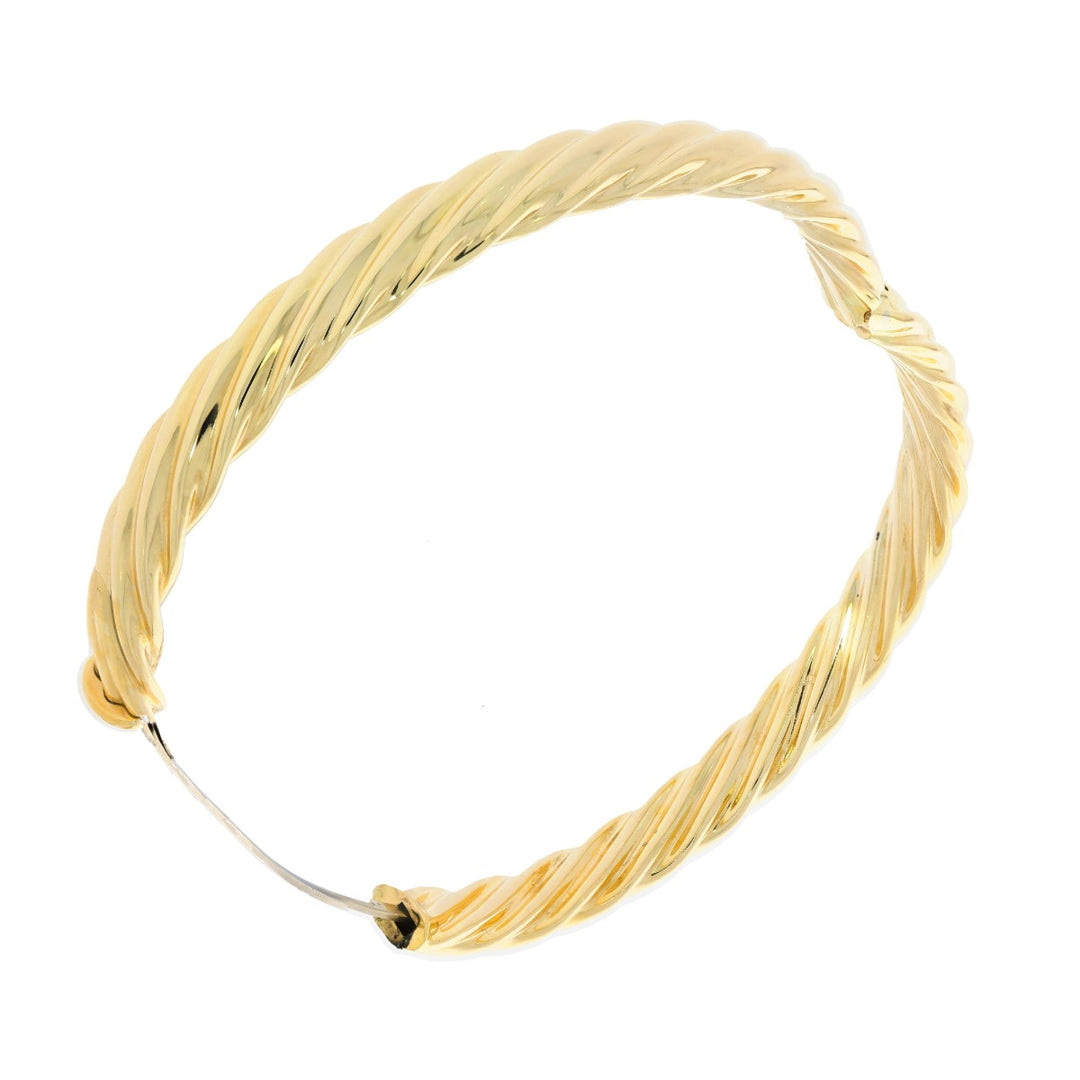 Twisted Bangle Bracelet 14K Yellow Gold