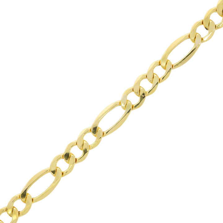 Semi-Solid Figaro Chain 10K Yellow Gold