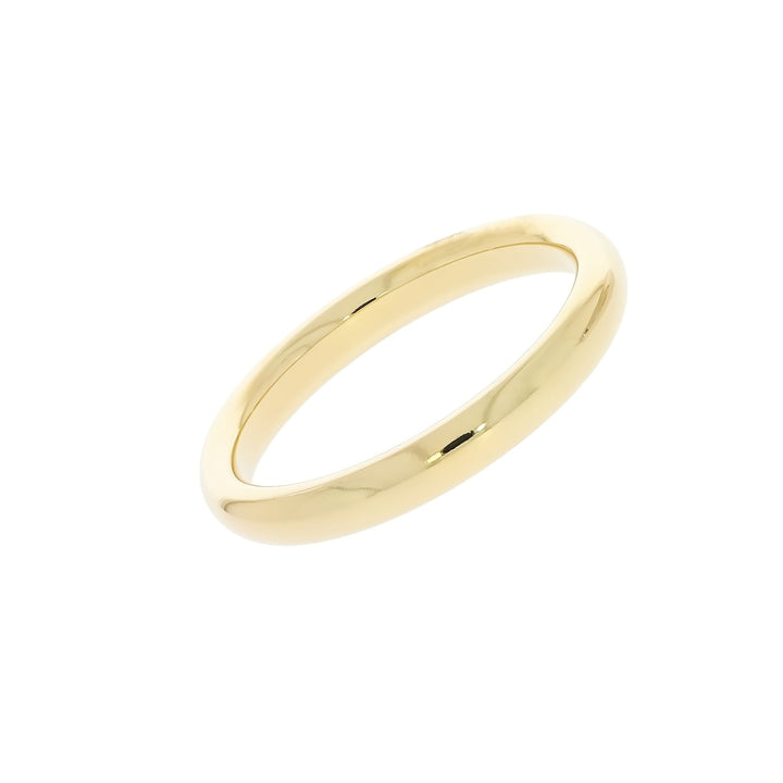 Comfort Fit Half Round 3MM Band 14K Yellow Gold