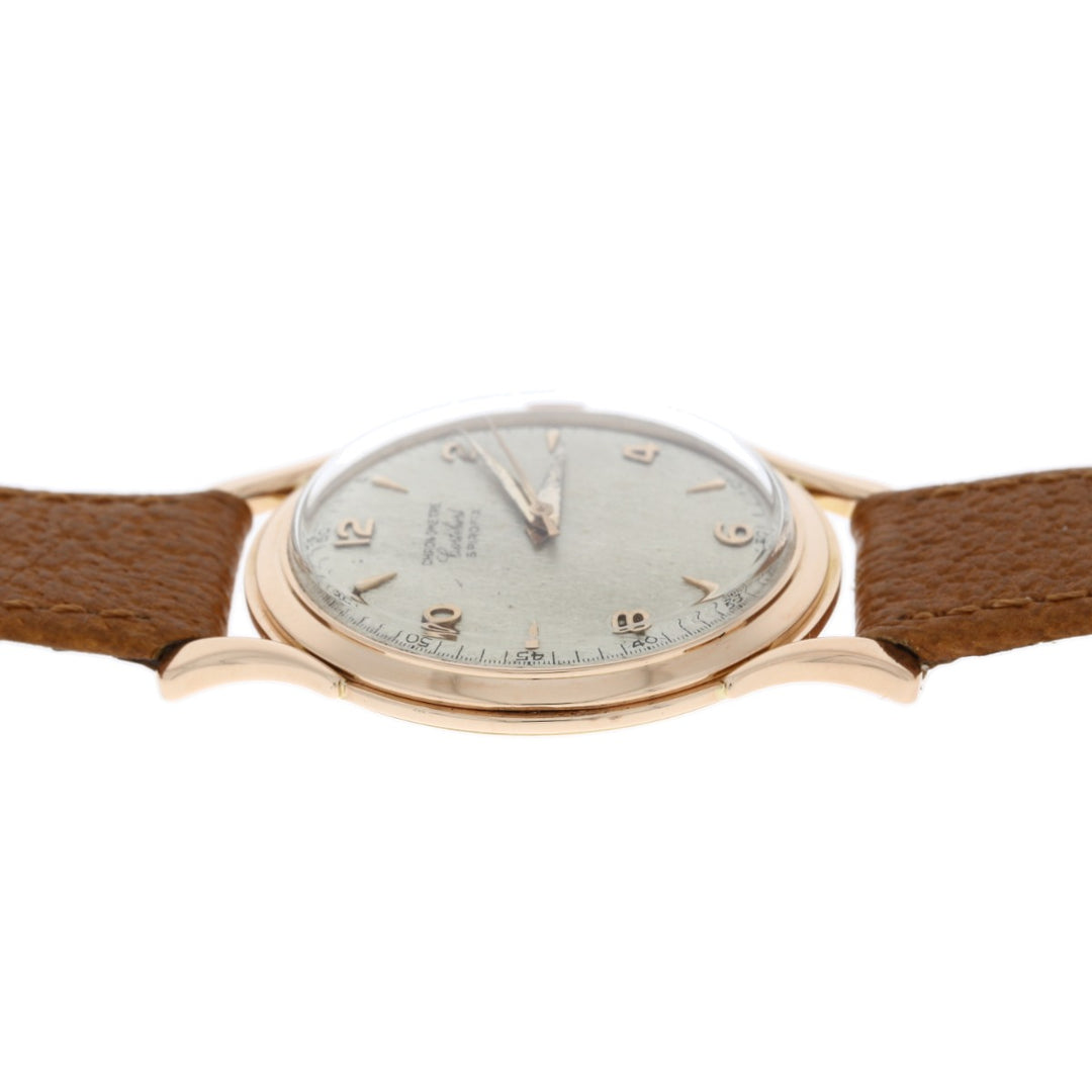 Cortebert Chronometer Spirofix Watch Caliber 689 18K Rose Gold 17 Jewel