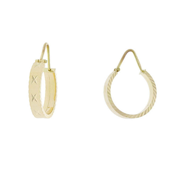 Hoop Earrings 18K Yellow Gold