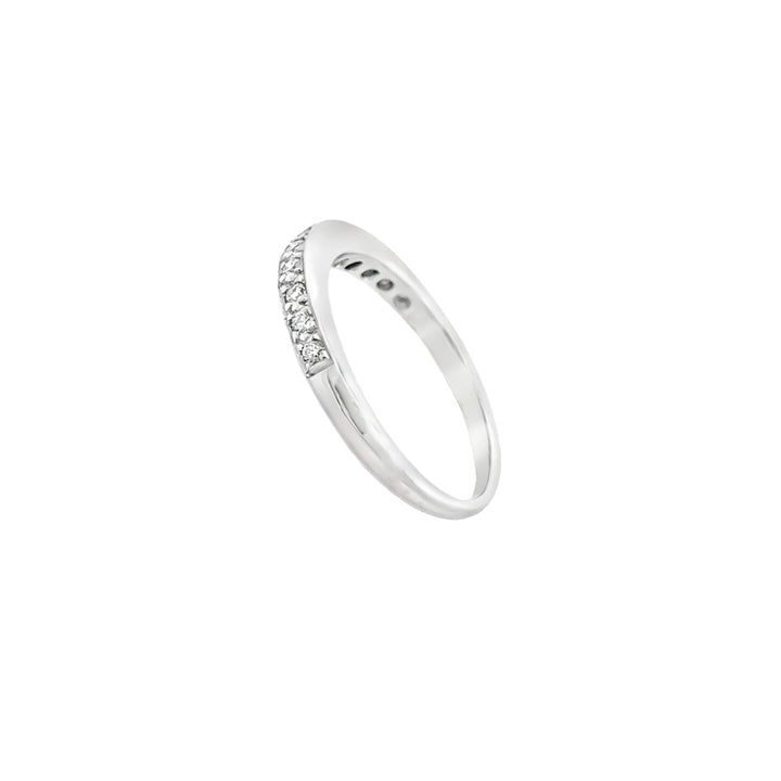 Diamond Band 18K White Gold .10 CTW