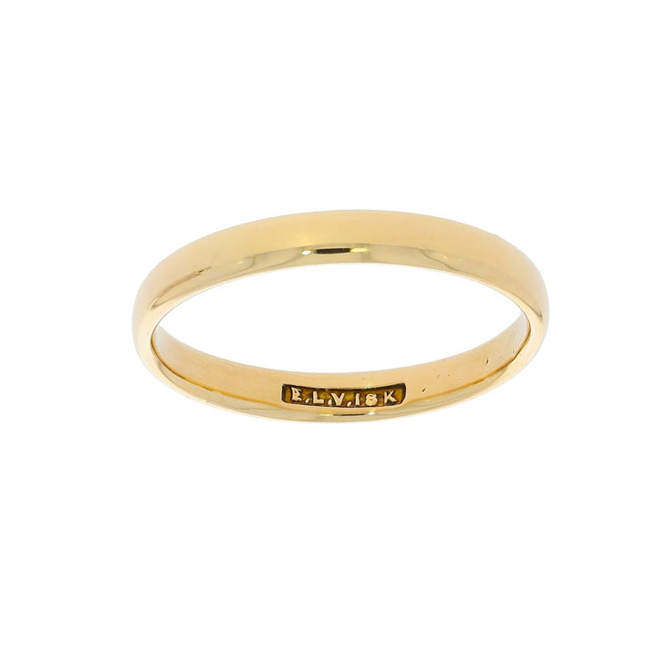 Wedding Band 18K Yellow Gold