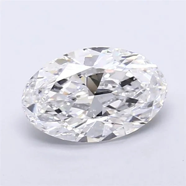2.00ct Oval Lab Grown Diamond (Colour D, Clarity SI1, IGI Certified)
