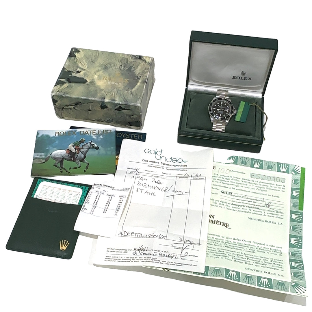 Rolex Submariner Ref:16610 Box Papers Tag Year 1990