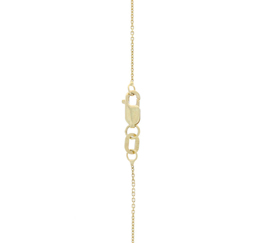 Jade Circle Necklace 22K & 24K Yellow Gold