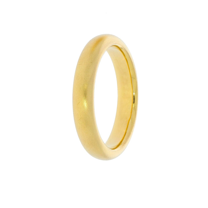 Wedding Band Matte 22K Yellow Gold