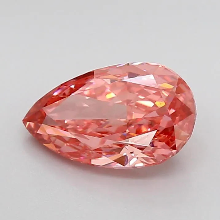 1.77ct Pear Natural Diamond (Colour Pink, Clarity VS1, IGI Certified)