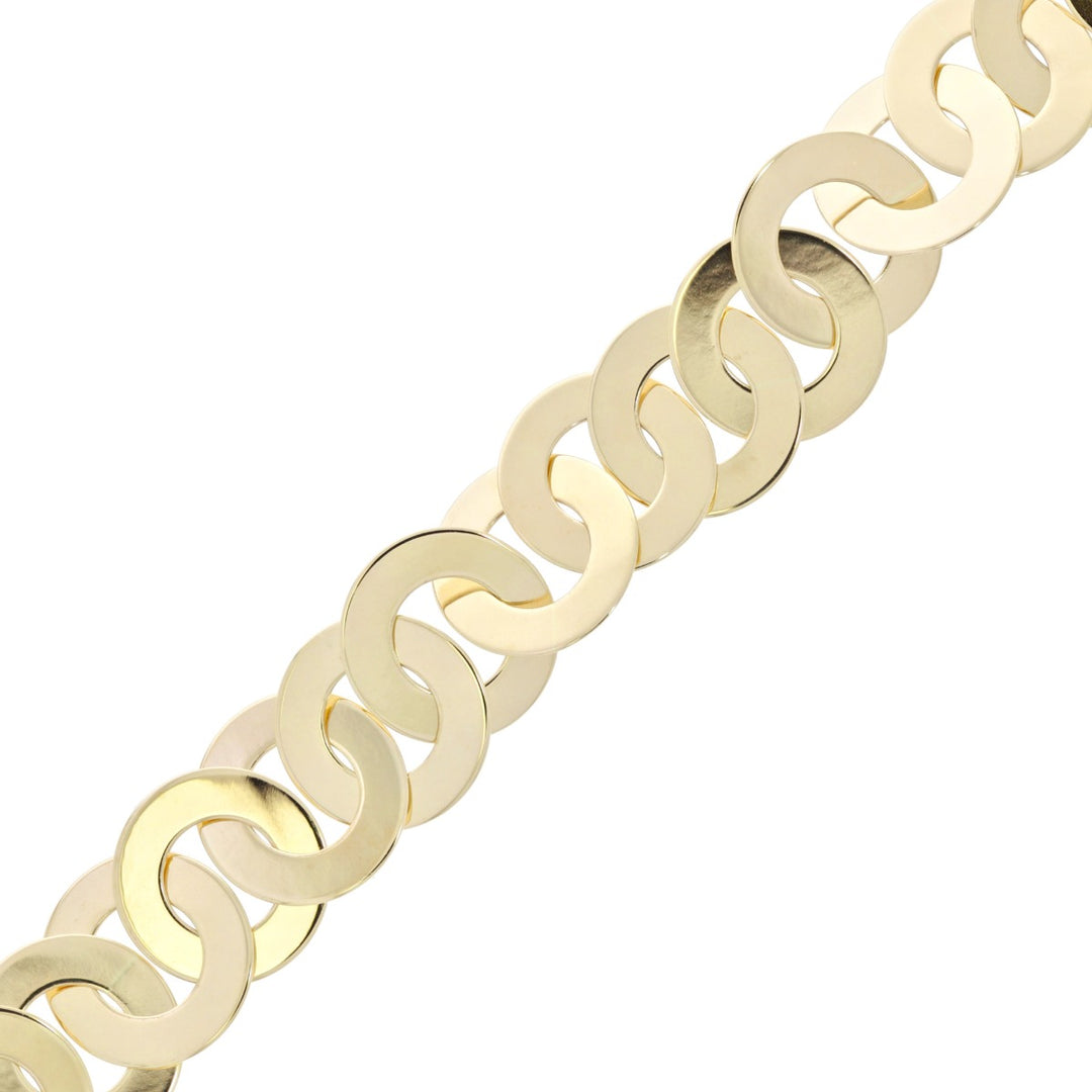 Circle Link Bracelet 14K Yellow Gold