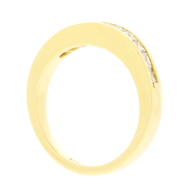 Channel Set Diamond Band 18K Yellow Gold .50CTW