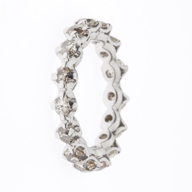 Vintage Eternity Diamond 1900's Band Platinum