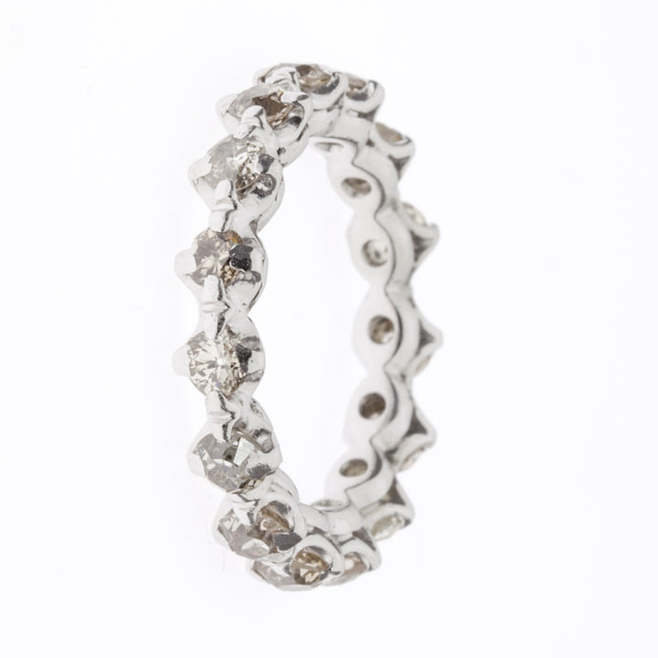 Vintage Eternity Diamond 1900's Band Platinum